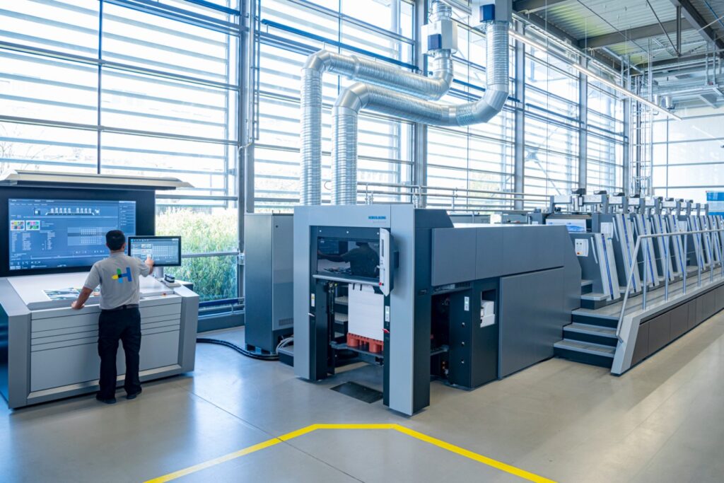 Heidelberg printing press for premium custom paper tube packaging