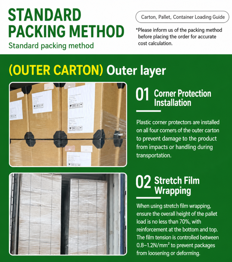 Packed custom paper tubes prepared for carton packing and export shipment