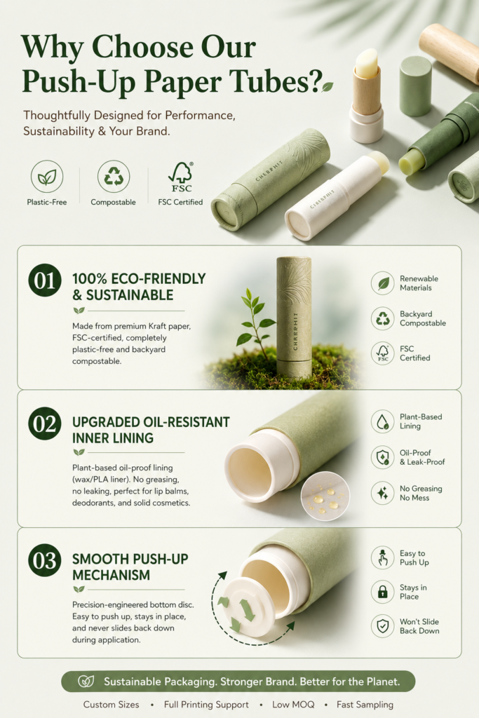 Core advantages of custom paper tube packaging production