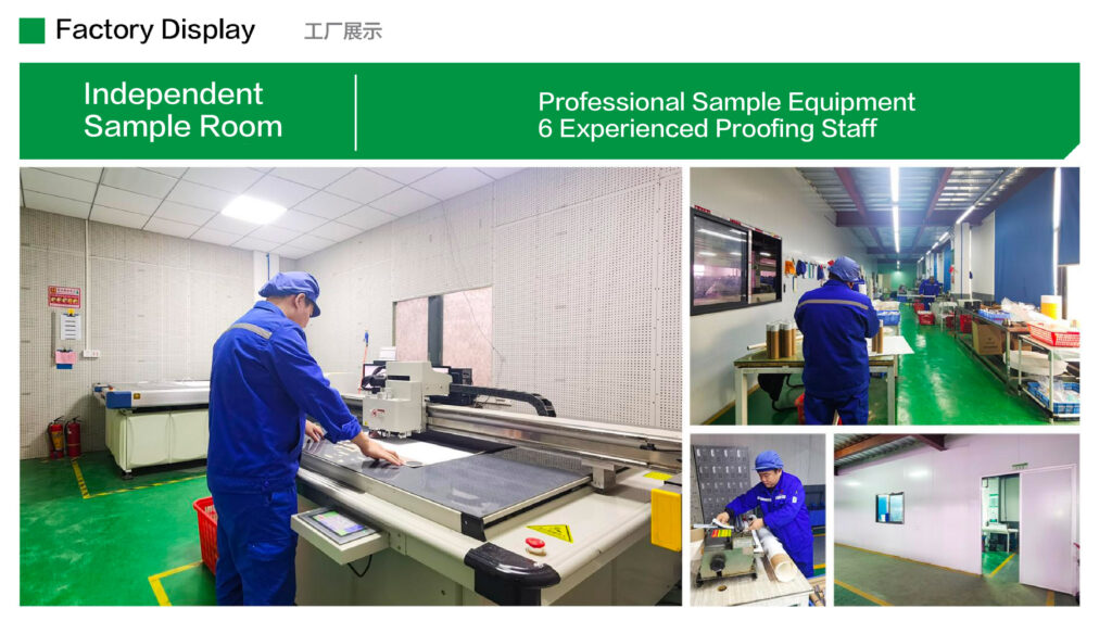 Xinhe independent paper tube sample room with professional proofing equipment